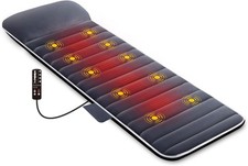 Massagematte mit 10 Vibrationsmotoren und 4 Therapie-Heizkissen Vibrationsmassag