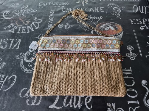 Ibiza hand bag - handtasche, bast