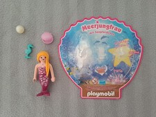 Playmobil Meerjungfrau Nixe mit Seepferdchen und Perle