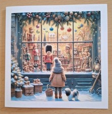 3D-Grusskarte °Mädchen mit