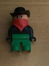 DUPLO Figur Cowboy Bandit Outlaw Western Kutscher