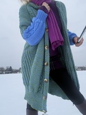 Cooler selbstgestrickter Wolle