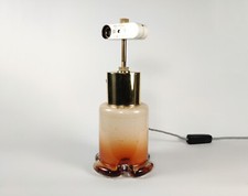 Temde Bubbly Amber Glass Table