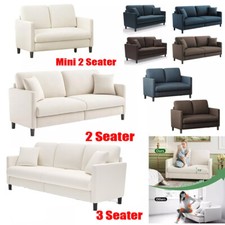 2/3-Sitzer Teddy Samt Sofa