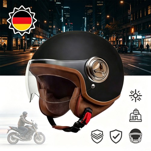 Vintage motorradhelm jethelm - vintage,