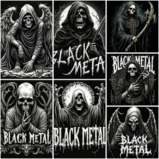 Metal Vinyl Aufkleber Heavy