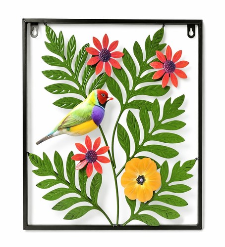 Florale wanddekoration metall - florale,