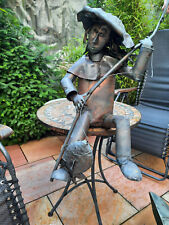 Angler, Kunstskulptur - Handarbeit kein Massenramsch, Kupfer