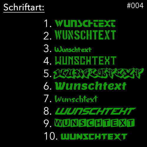 80cm wunschtext aufkleber - wunschtext,