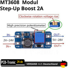 MT3608 2A Step-Up Boost Modul DC-DC Converter Spannungswandler Arduino Raspberry