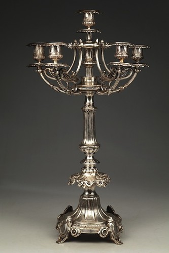 Große silber kandelaber - silber,
