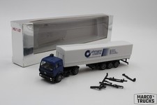 Herpa MB Mercedes SK88 Gardinenplanen-/Plattformsattelzug Lohmann Logisti