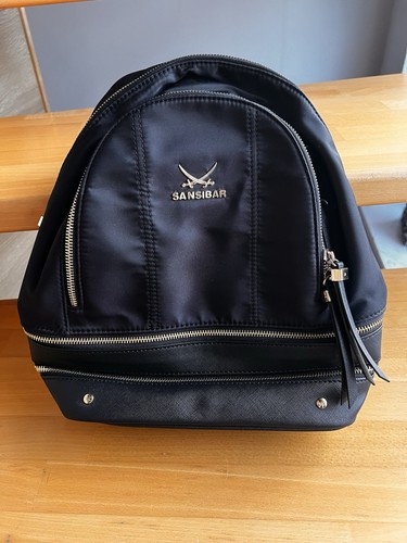 Sansibar rucksack schwarz - schwarz, mit