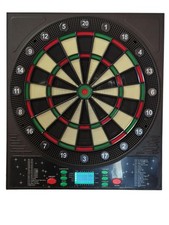 Mejasg elektronische Dartscheibe mit LCD Bildschirm deutsche Stimme 12 Pfeile