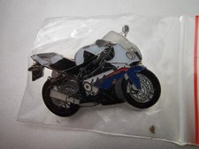 Anstecknadel Pin BMW S1000RR blau / weiß