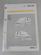Teilekatalog / Ersatzteilliste PA 135 Opel Aufkleber / Decals von 09/1991