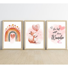 Kinder Wandbilder 3er Set