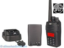 Team TeCom IPX5 PMR446 Funkgerät 446Mhz  IP67 staubdicht wassergeschützt B-Ware