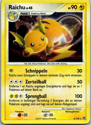 Raichu 100 sturmtief - 8/100, |