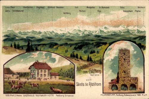 Litho feldberg schwarzwald - feldberg,