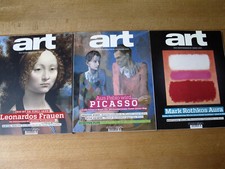 3 x ART Kunst Zeitschrift Kunstmagazin Jahrgang 2019/ 01+02+03