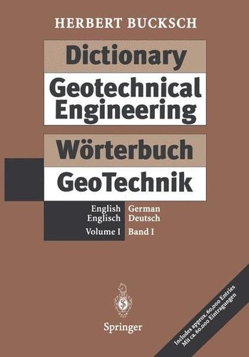 Dictionary geotechnical