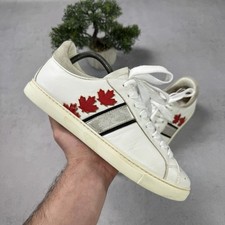 Dsquared2 White Leather Low