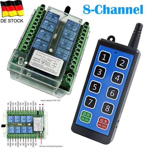 Dc8v 86v 433mhz kanal - dc8v-86v,