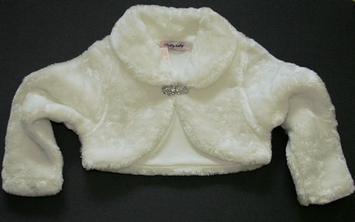 Bolerojacke webpelz mädchen - bolerojacke,