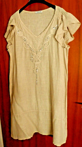 Kleid sommer beige hellbraun - sommer,