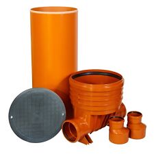 Kontrollschacht DN400, Revisionsschacht, Abwasserschacht, Deckel , Komplett SET