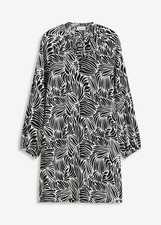 Tunika-Kleid mit Bindebändern