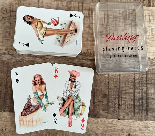 Darling playing cards pin up - cards,