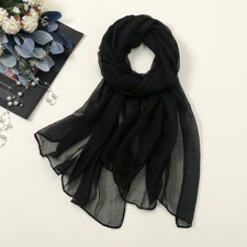 Chiffon Schal 24 Unifarben
