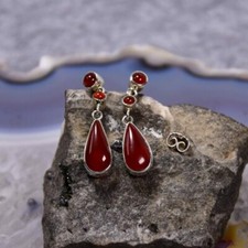 Karneol Ohrring, 925er Silber
