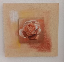 3 D Bild Rose  40 cm x 40 cm 