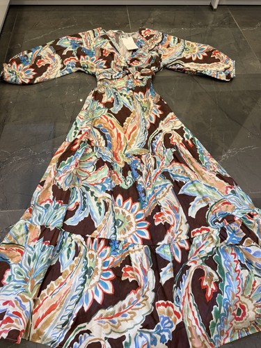 Zara maxikleid mehrfarbig - zara,