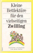 Buch "Kleine Bettlektüre für den vielseitigen Zwilling", gebraucht, Festeinband