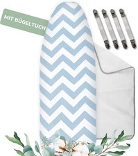 Universaler Bügelbrettbezug aus Baumwolle Bügelauflage Set Bügelhilfe - 120x40cm