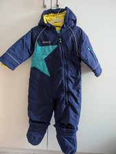 Schneeanzug Overall JAKO-O Gr. 68/74 Blau mit Kapuze Überzieher Ski Anzug Schnee