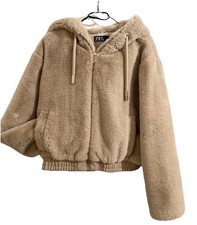 ZARA Damen Kunstfell Jacke mit