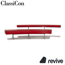 ClassiCon Monte Carlo Leder Viersitzer Rot Sofa Couch by Eileen Gray