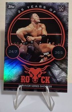 2021 Topps WWE Superstars 25 Years Of The Rock #TR1 Survivor Series Shocker