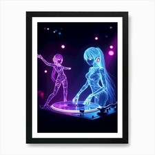 Virtueller kunstdruck - dj,