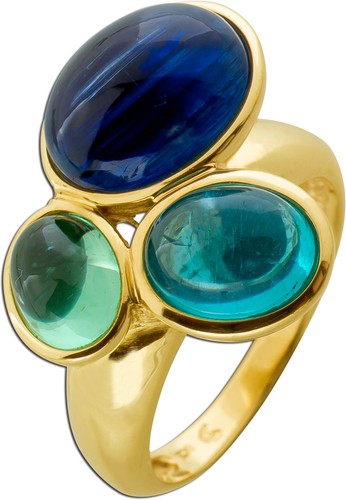 Edelsteinring gold 375 - 9k,