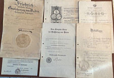 1909 urkunden nachlaß orden - 1909,