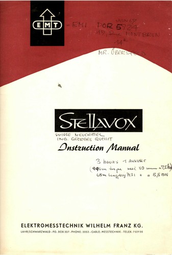 Stellavox type a - 1, sm