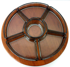 DIGSMED Denmark 60er Teak Drehteller Kabarett Schalenkarussell Lazy Susan Design