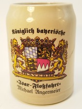 Vintage Bierkrug Steingut 0.5