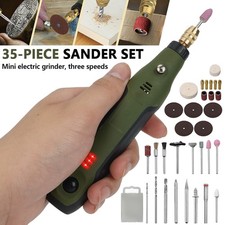 34Tlg Mini Dremel Multifunktionswerkzeug USB Akku für Mehrzweck Drehwerkzeug DE